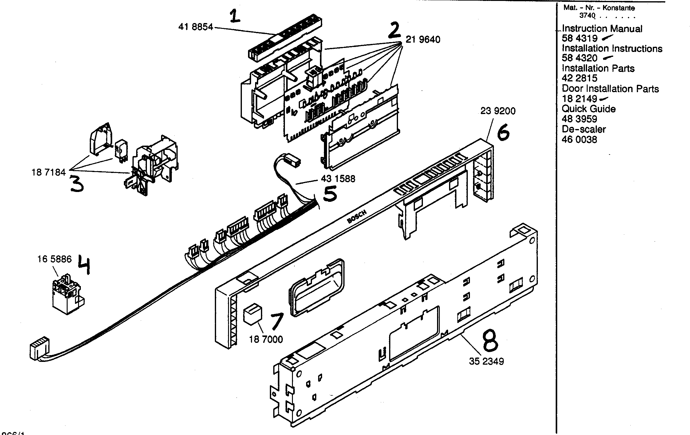 Fascia panel
