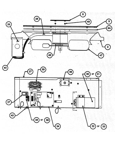 Fan/control asy