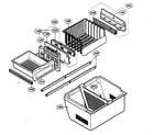 Kenmore 79575286401 freezer parts diagram