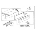 Bosch HDS256U/01 warming drawer diagram