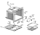 Bosch HES442U/01 oven cavity assy diagram