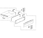 Bosch HES442U/01 warming drawer assy diagram
