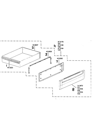 Warming drawer assy