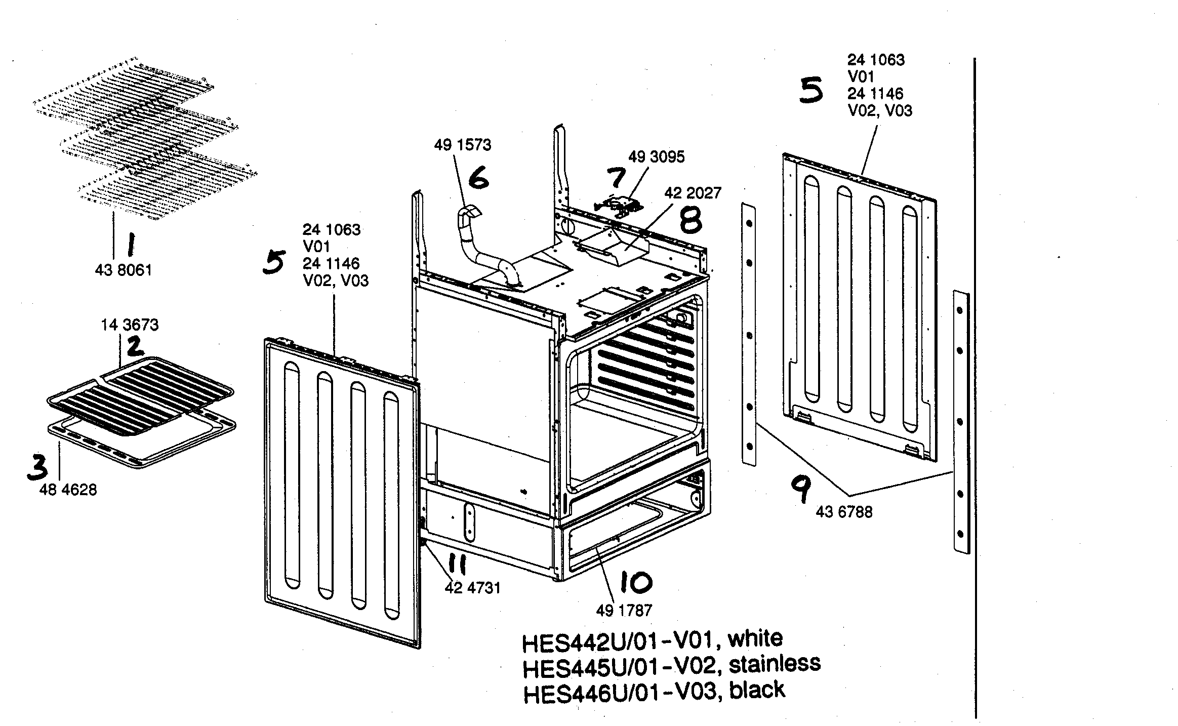 Range paneling shelving