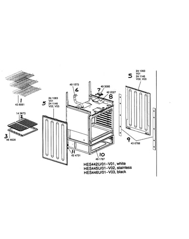 Range paneling shelving