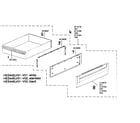 Bosch HES445U/01 warming drawer assy diagram