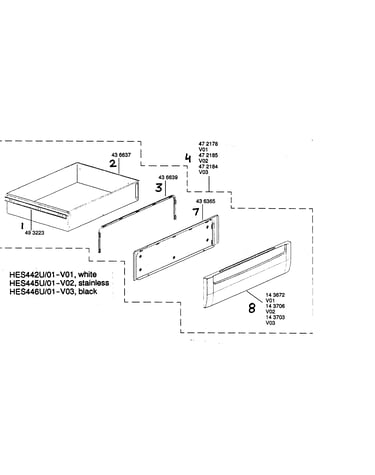 Warming drawer assy