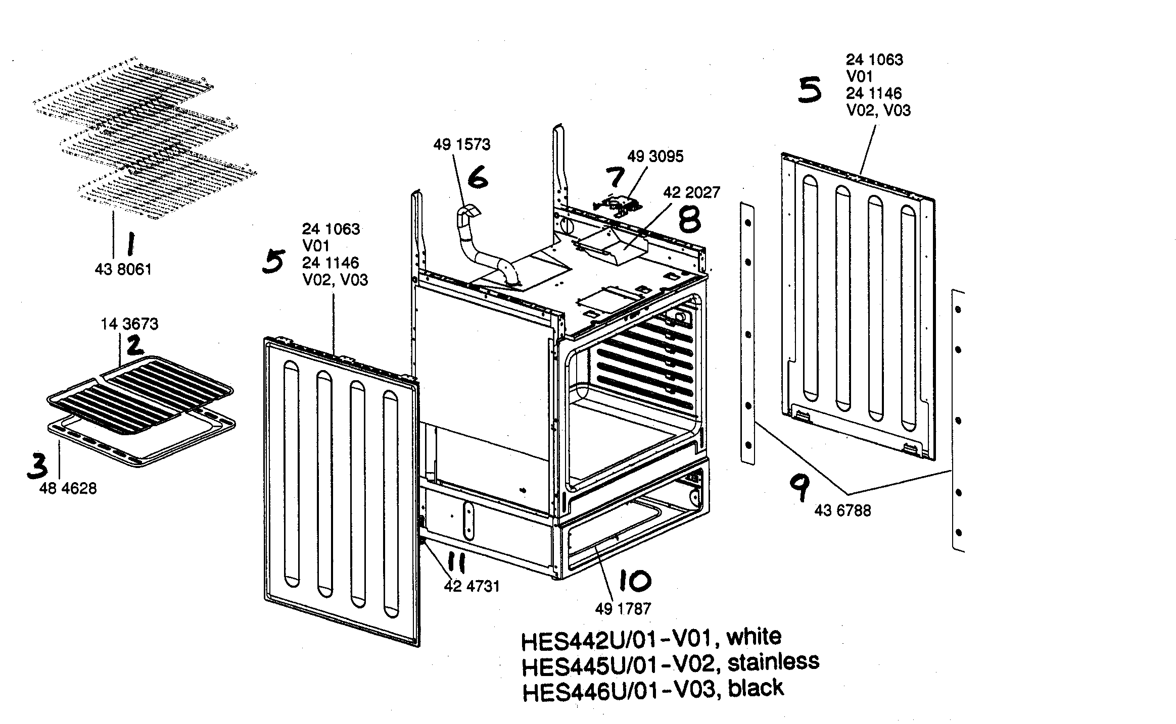 Range paneling shelving