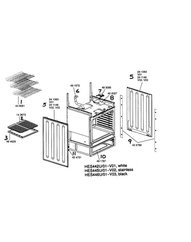 Range paneling shelving