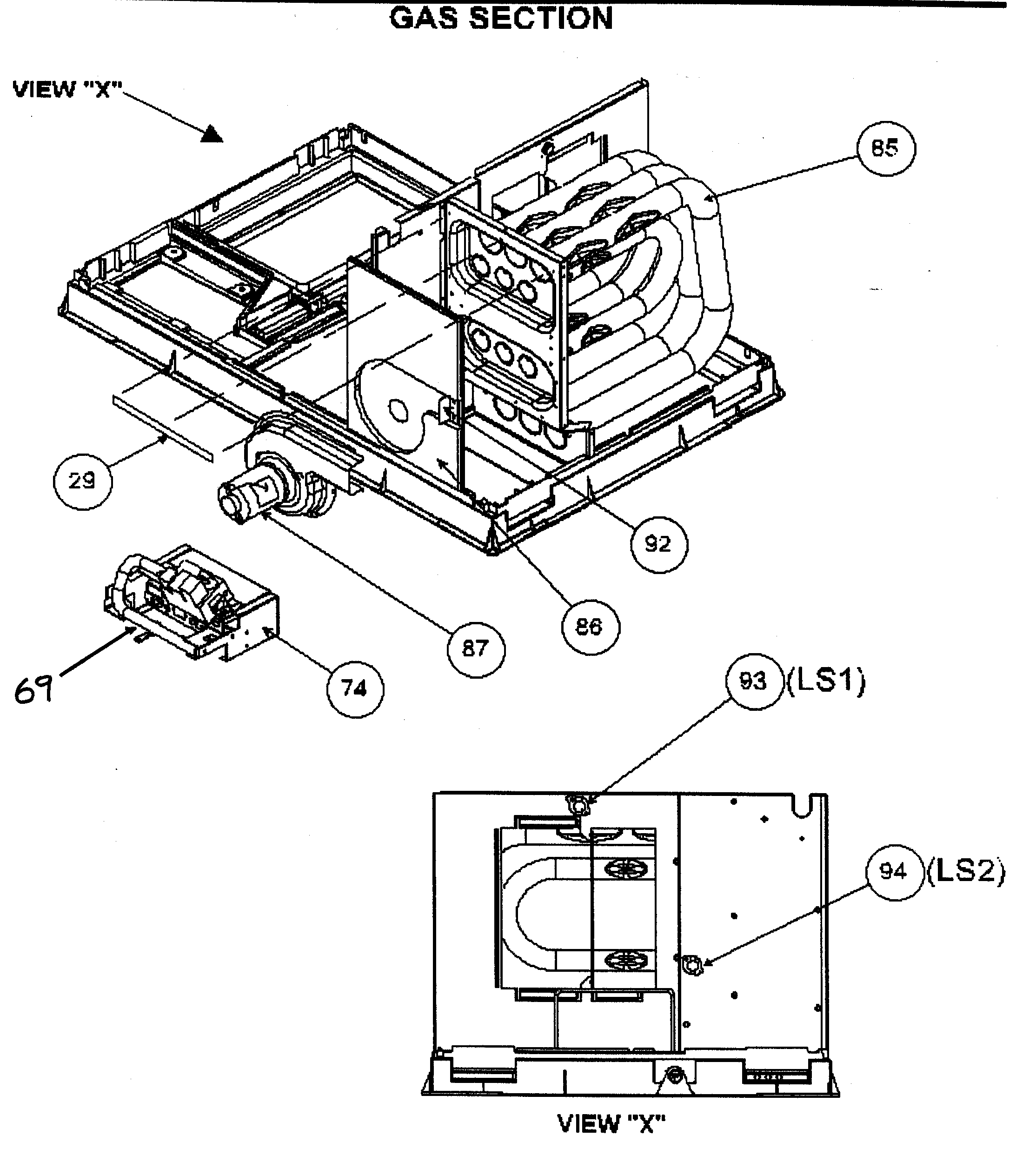 Gas section