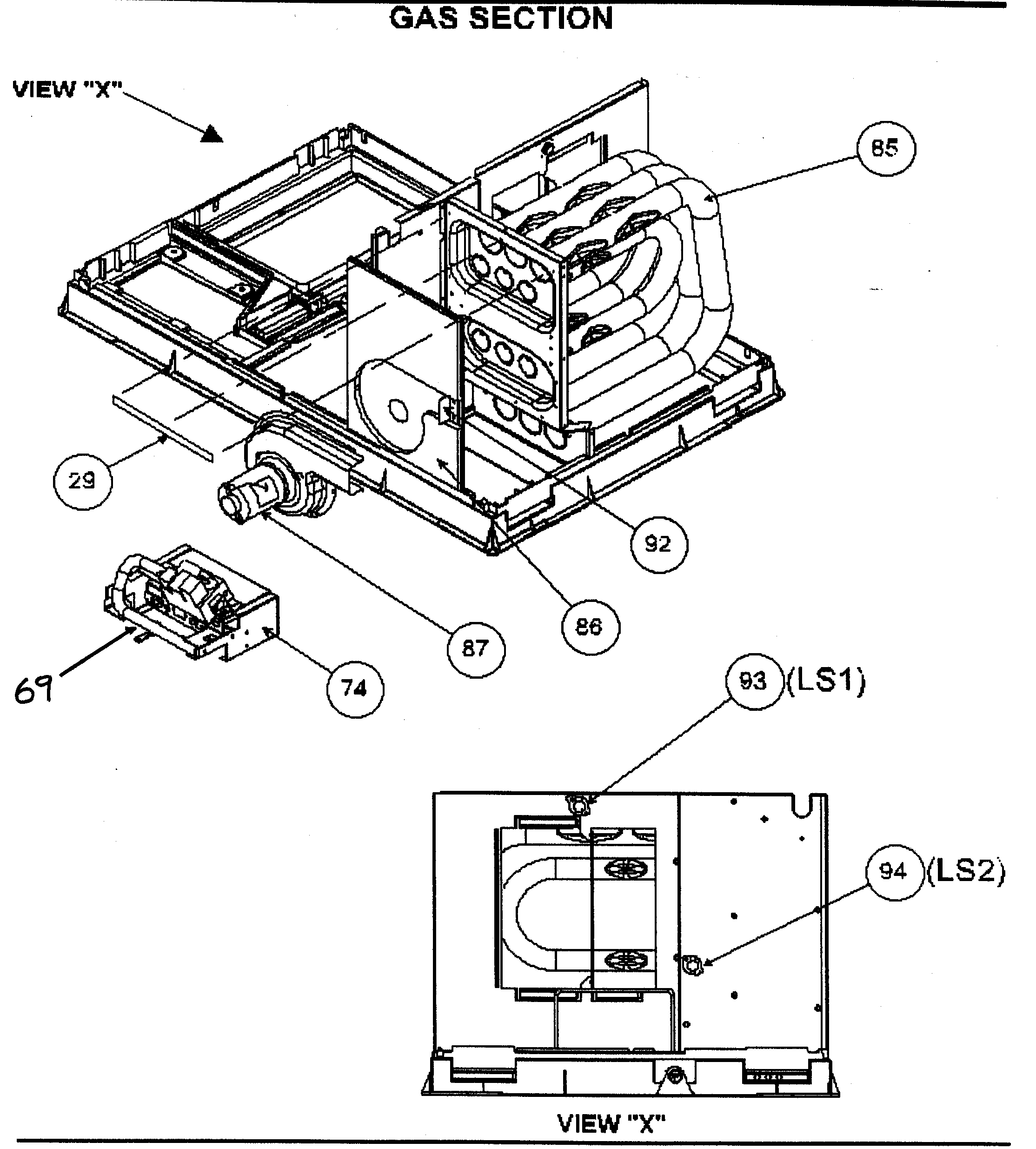 Gas section