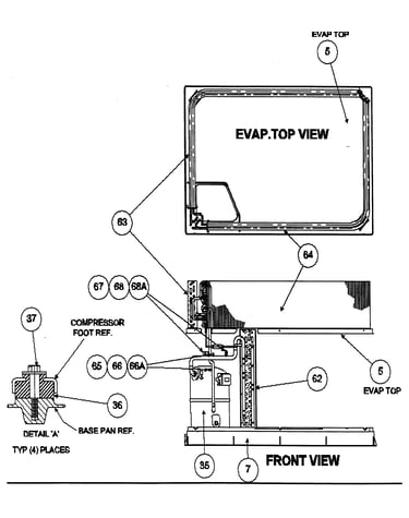 Evap top view
