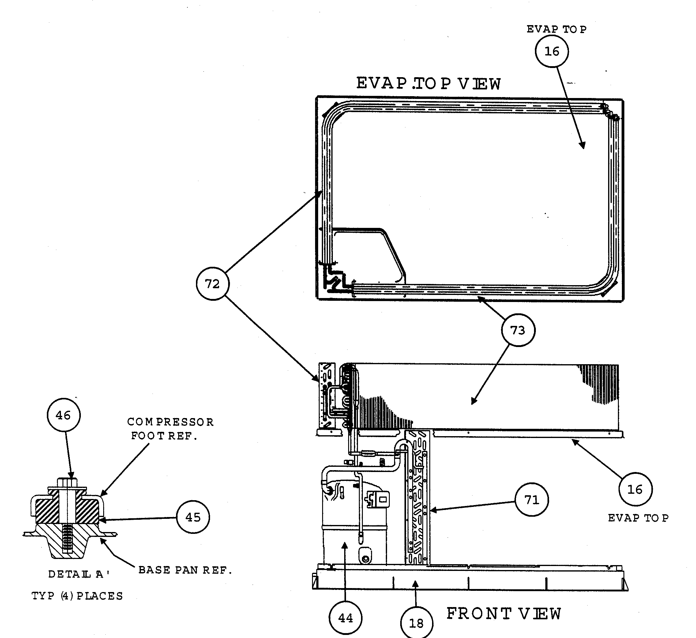 Evap top view