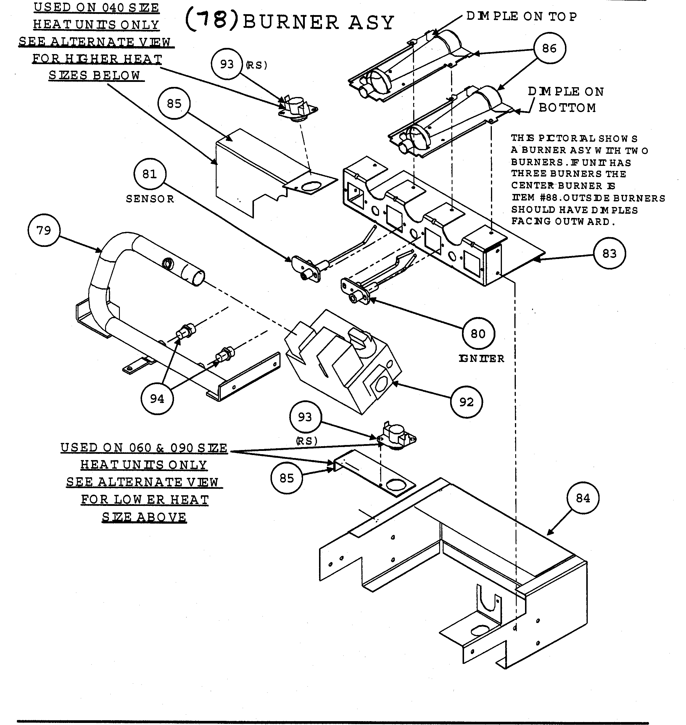 Burner assy