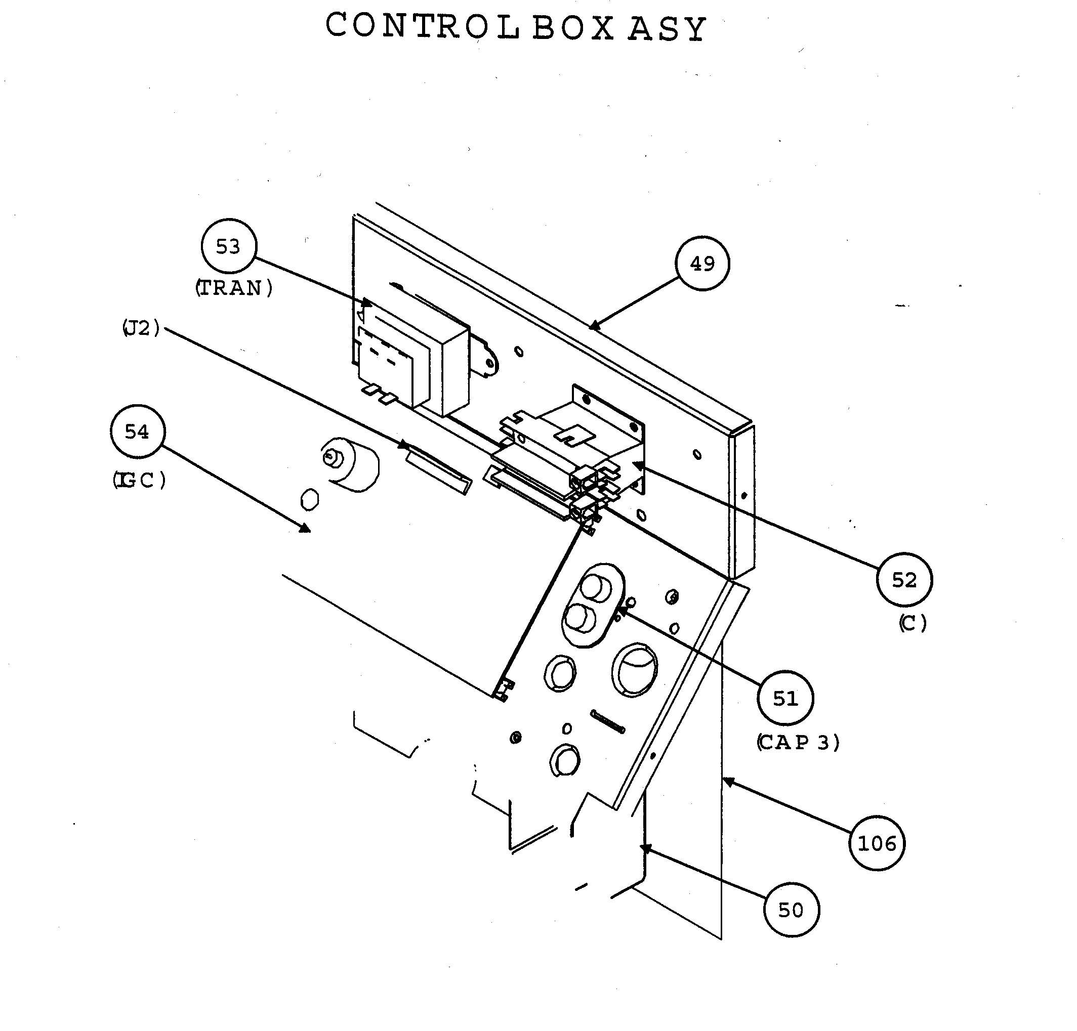 Control box assy