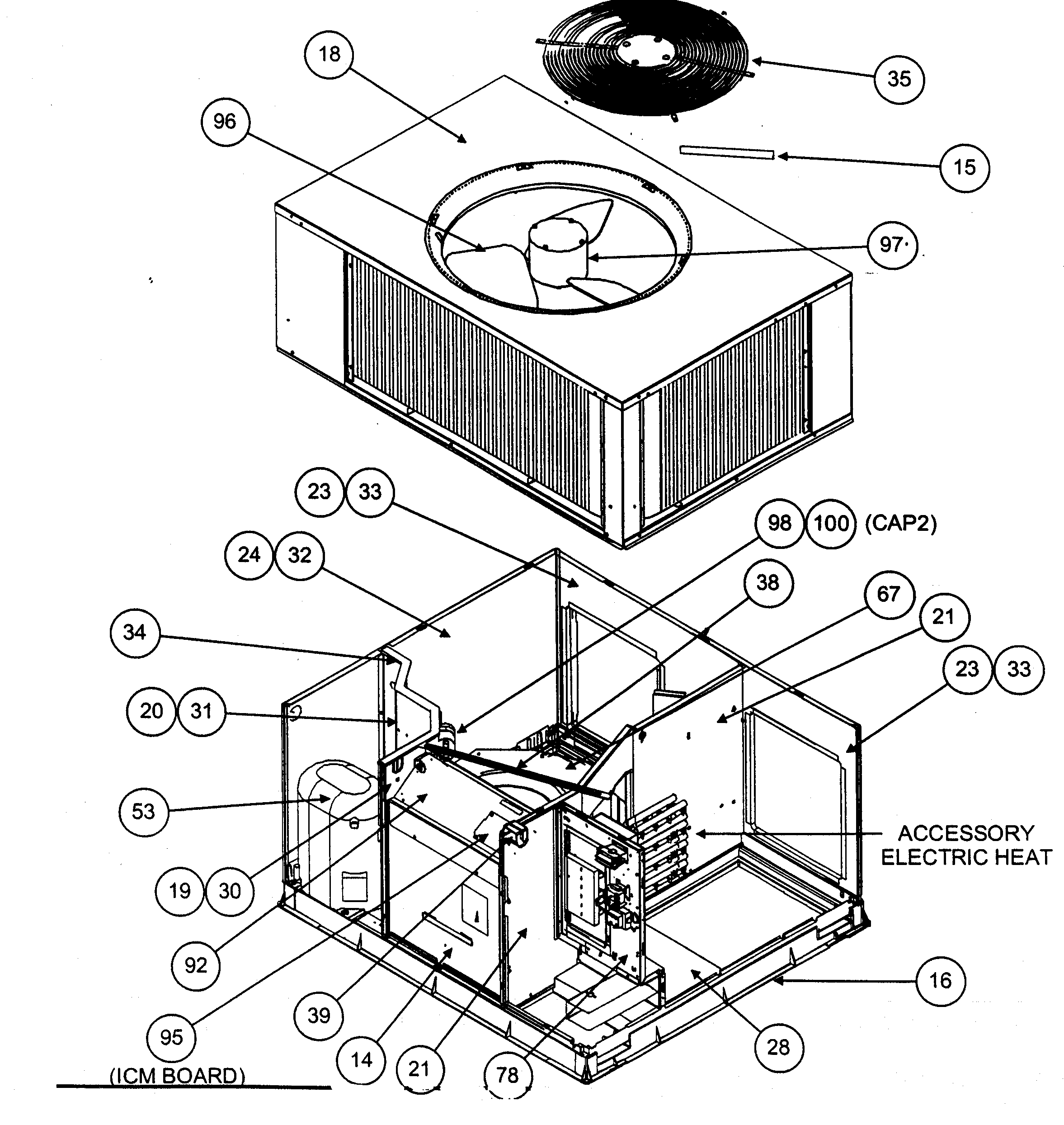 Accessory electric heat