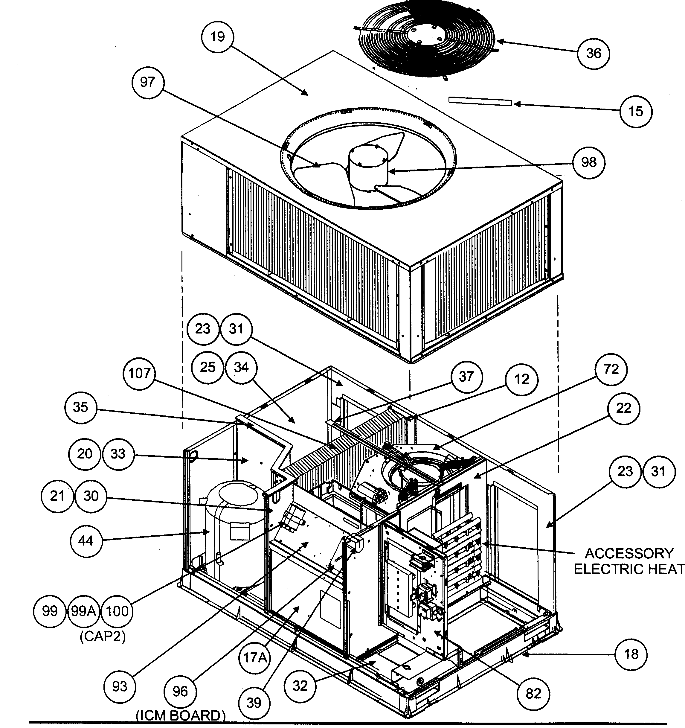 Accessory electric heat