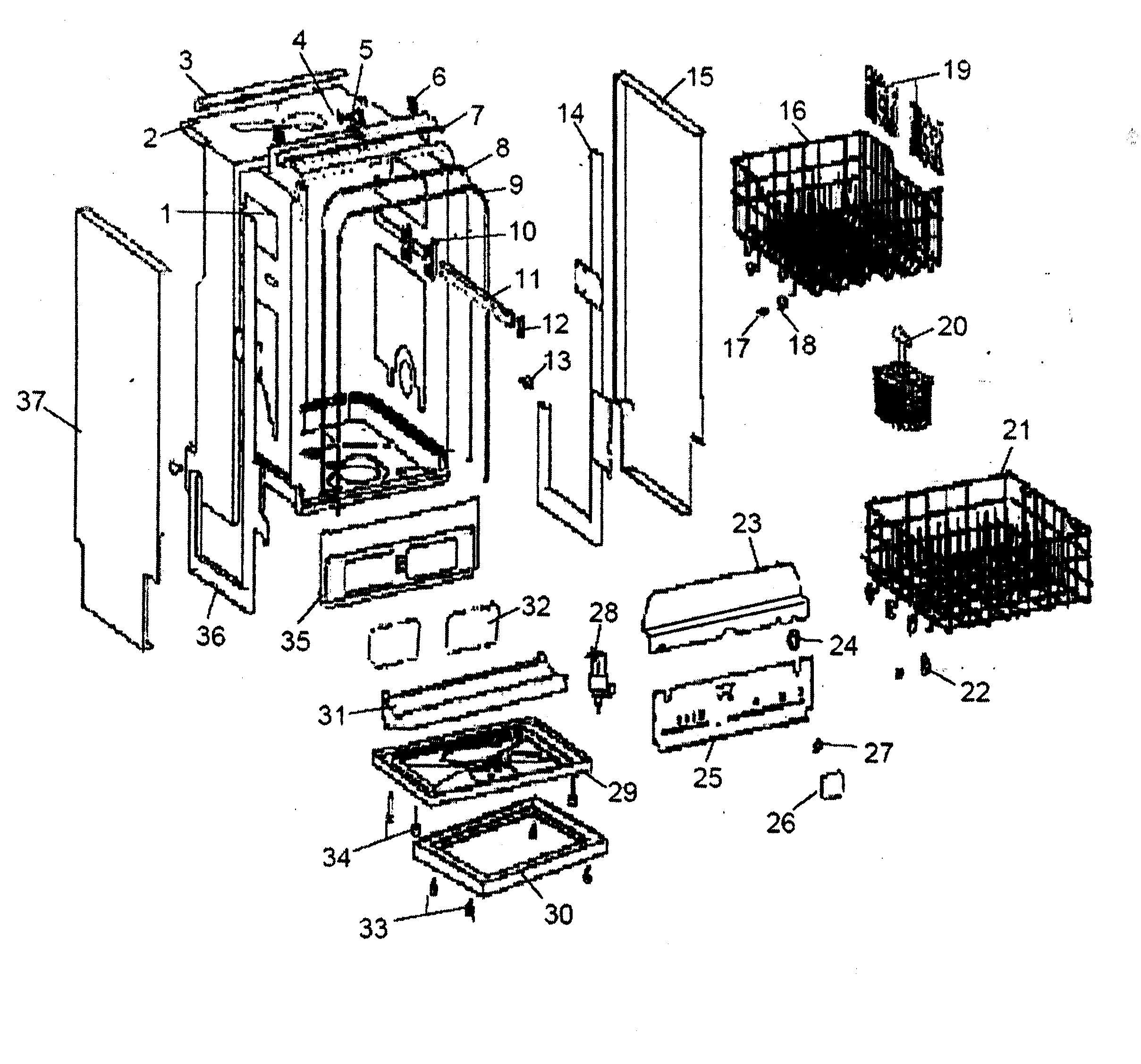 Outside cabinet