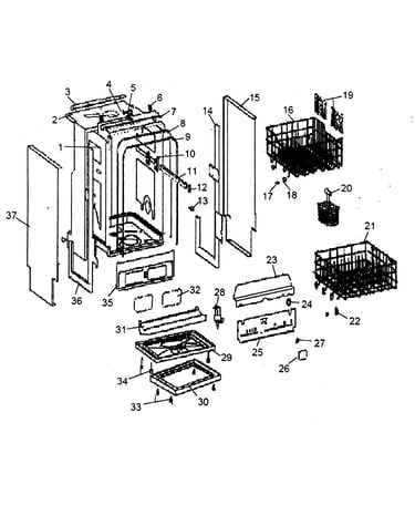Outside cabinet