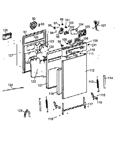 Front door assy