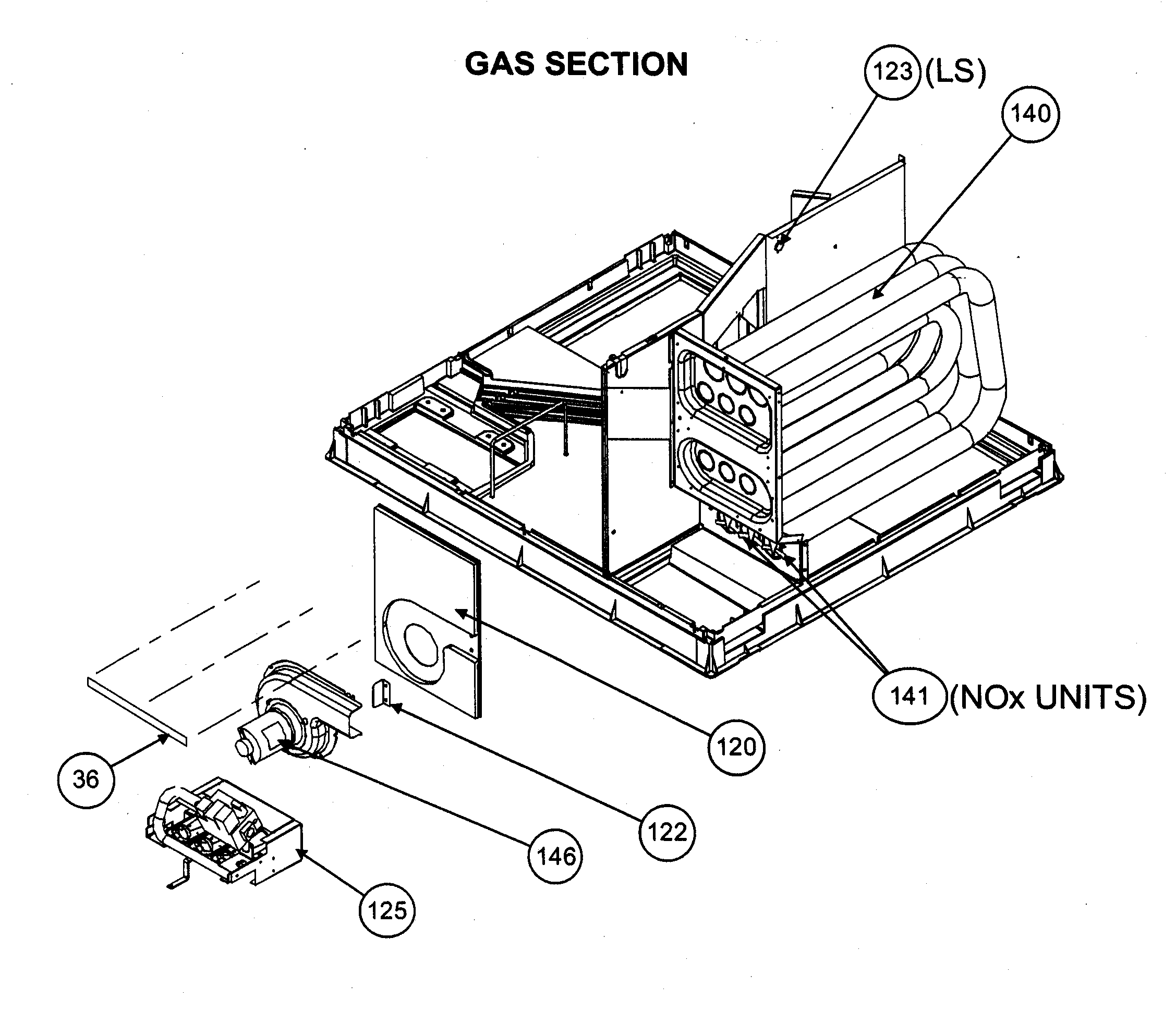 Gas section
