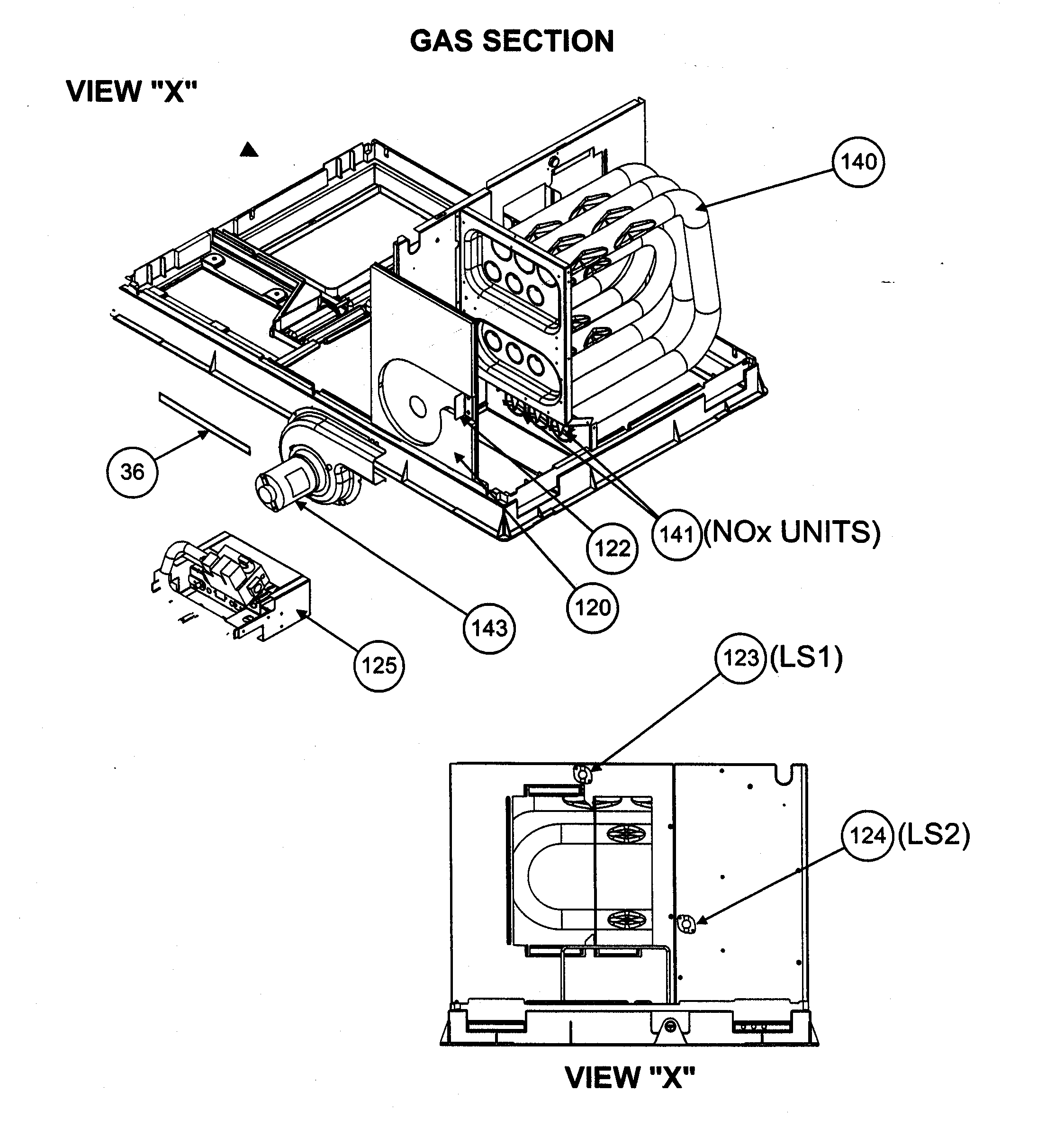 Gas section