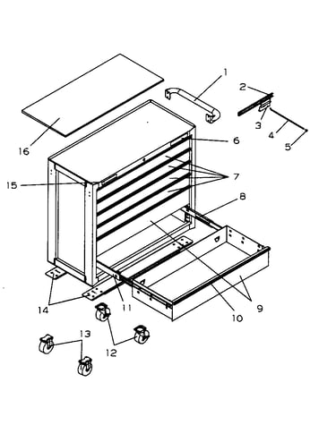 Roll away chest