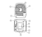 Carrier 38YZA048 SERIES310 top view diagram
