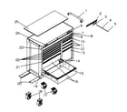 Craftsman 706596221 tool cart diagram