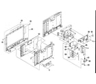 Sony KLV-S23A10 cabinet parts 3 diagram