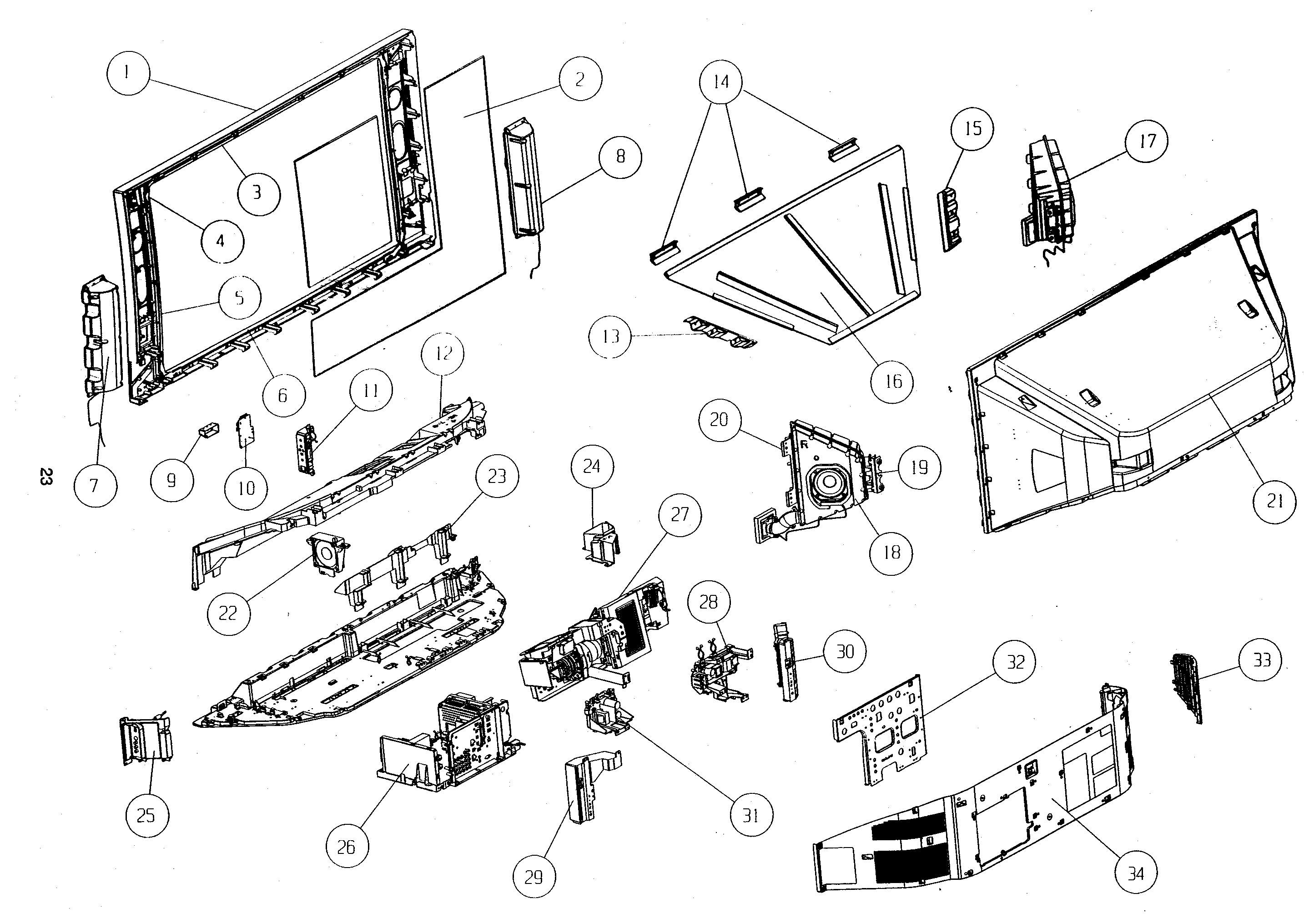 Cabinet parts