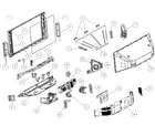Hitachi 60VX915 cabinet parts diagram