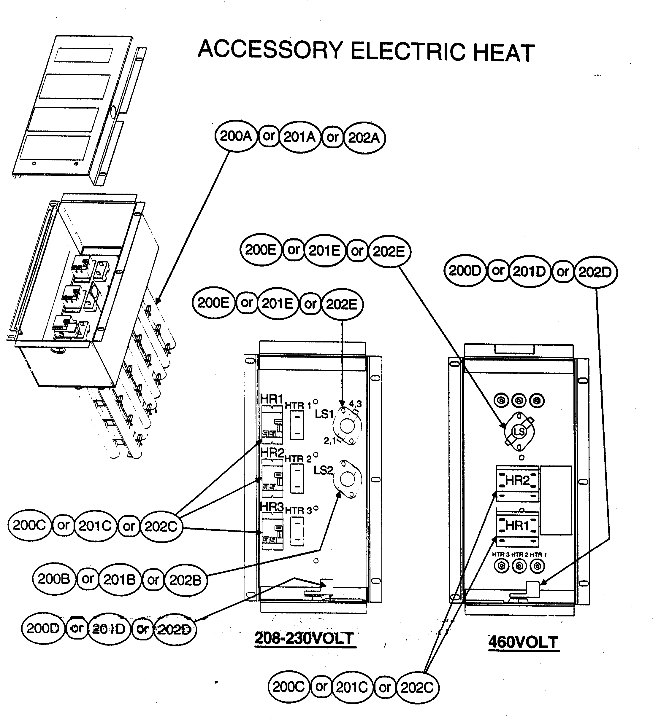Accessory electric heat