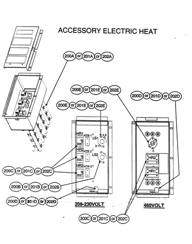Accessory electric heat