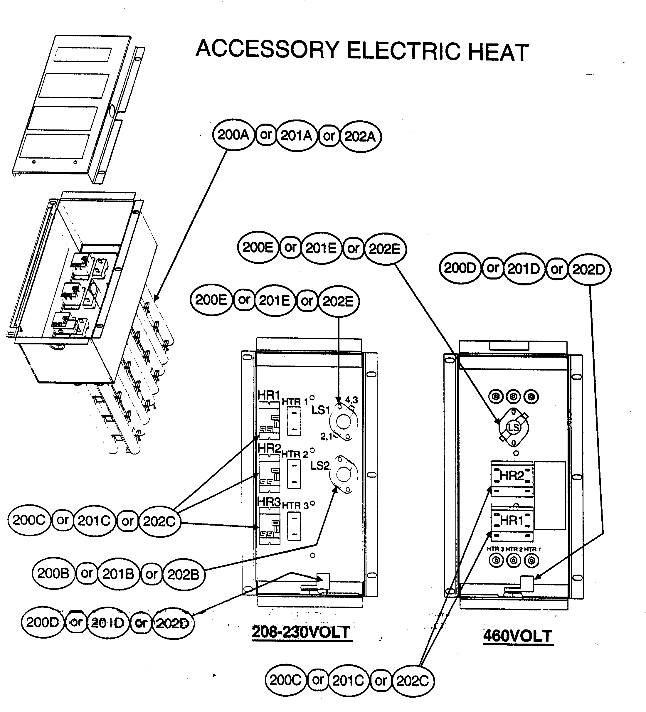 Accessory electric heat
