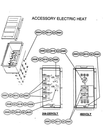 Accessory electric heat