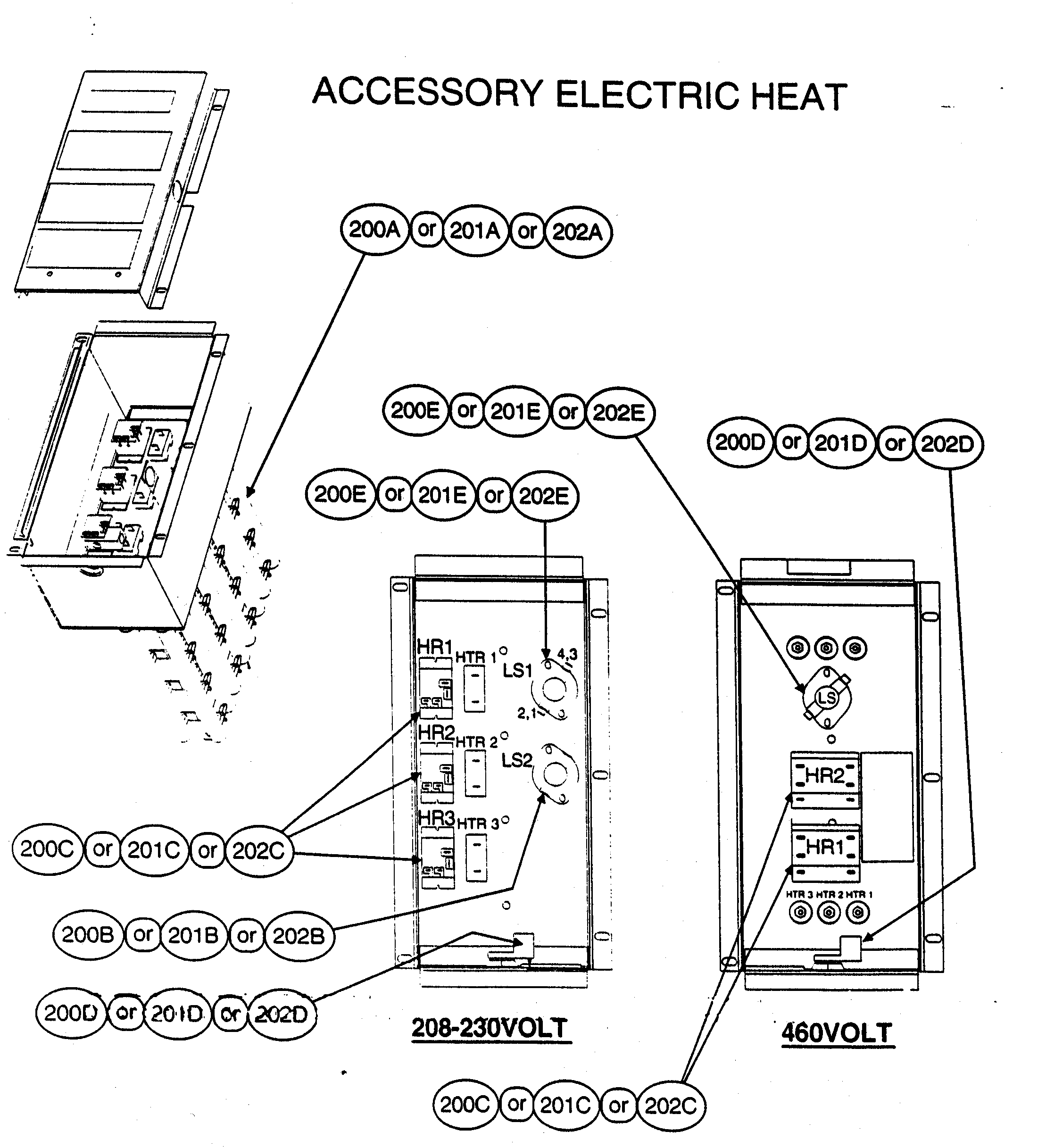 Accessory electric heat