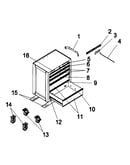 5 drawer roll away