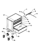 4 drawer roll away