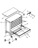 6 drawer roll away