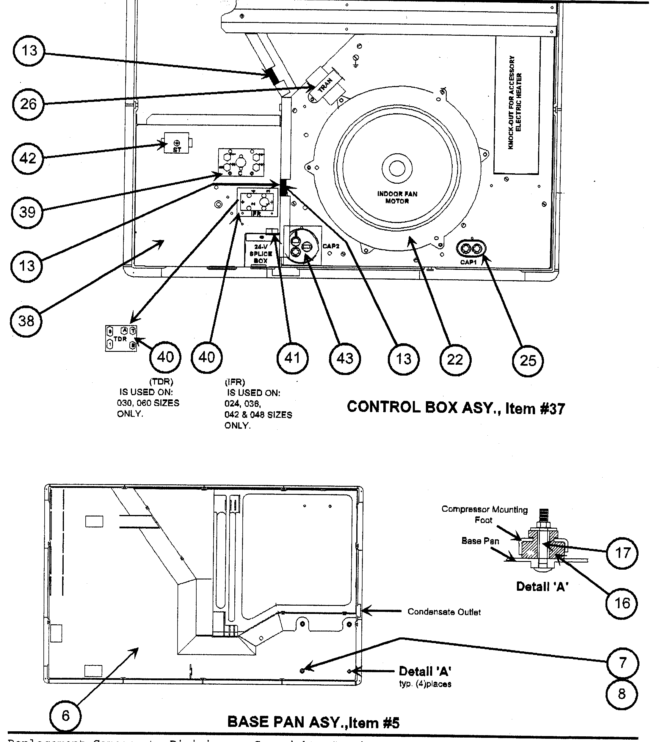 Control box/base pan assy