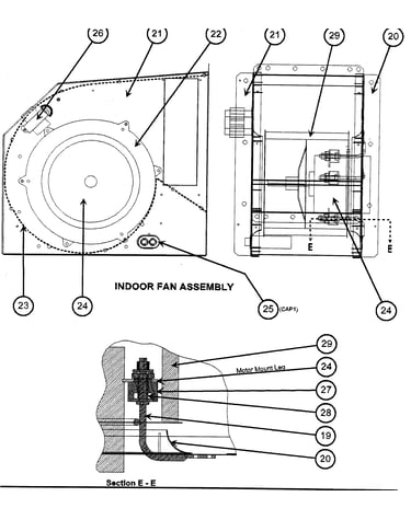 Indoor fan assy