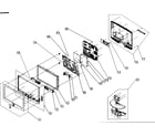 Samsung LN-R238W cabinet parts diagram