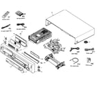 Panasonic SA-HT820VP cabinet parts diagram