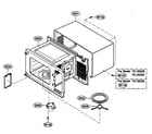 Kenmore 72165222400 oven cavity parts diagram