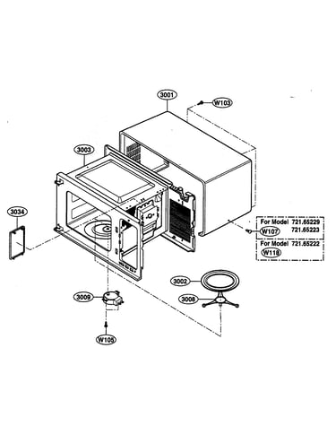 Oven cavity parts