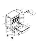 8 drawer roll away