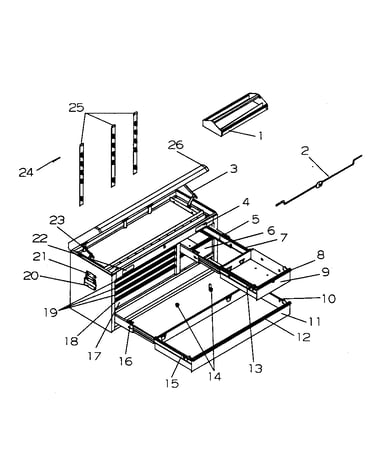 7 drawer chest/ball bearing slides