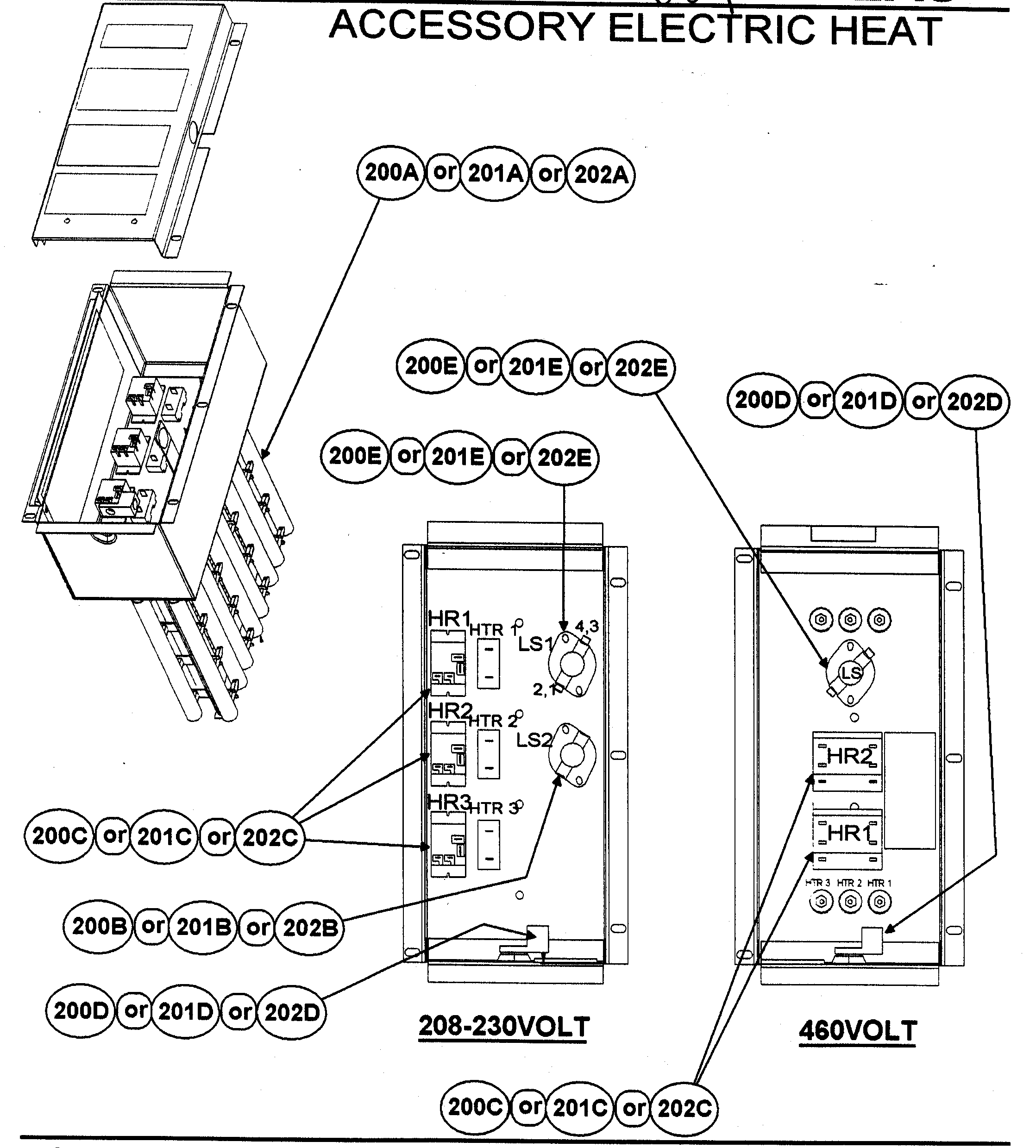 Accessory electric heat
