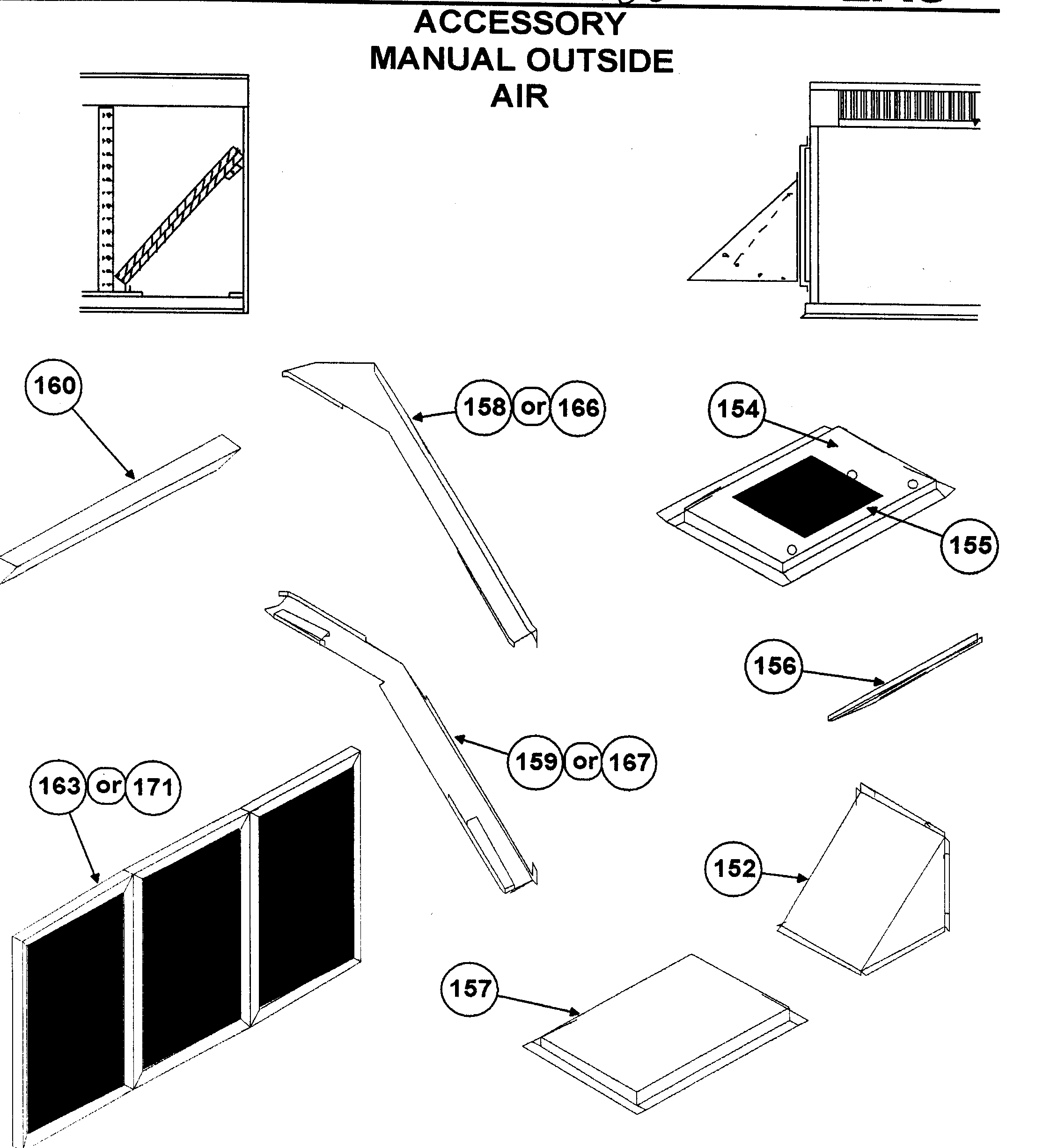 Accessory manual oustside air